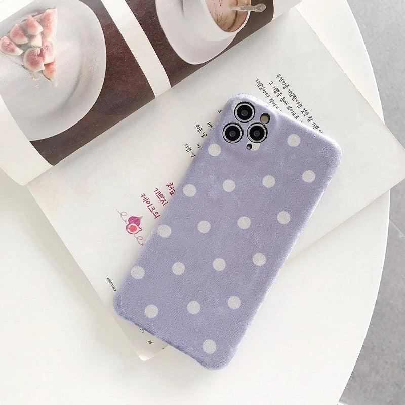 Fluffy wave dot phone case